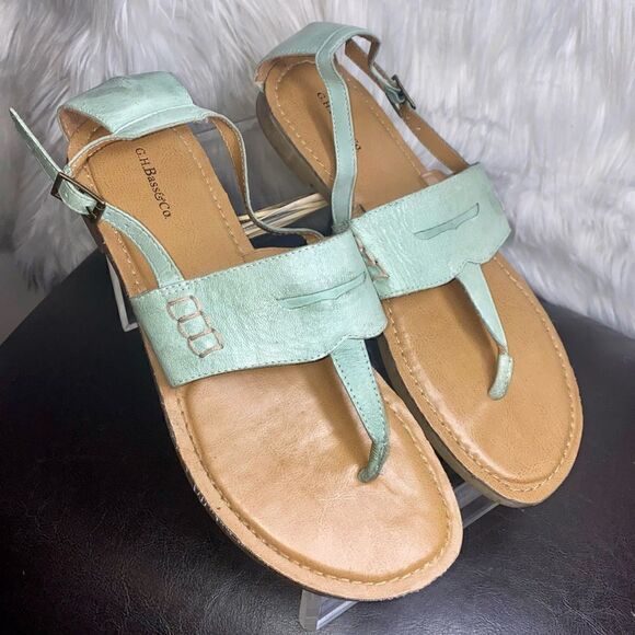 GH Bass Saco Thong Sandals Womens Size 9M - Picture 1 of 9